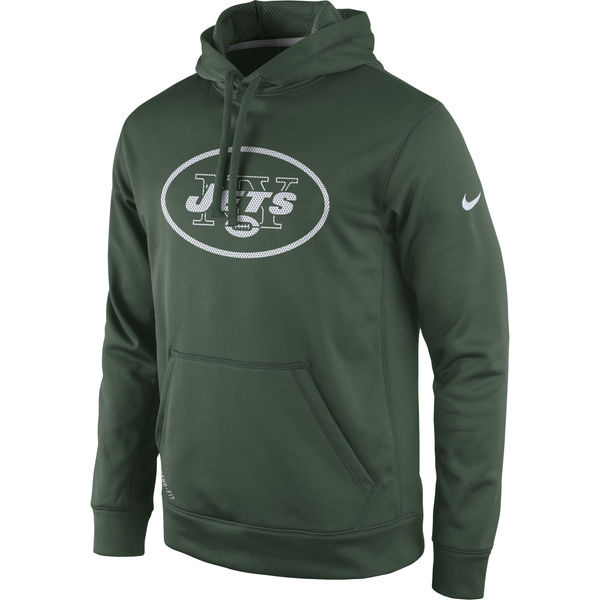 Men New York Jets Nike Practice Performance Pullover Hoodie Green->new york jets->NFL Jersey